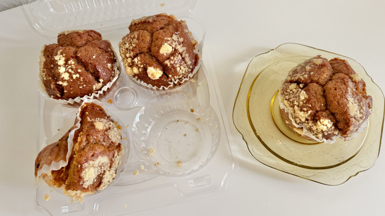 Top view of Albertsons Bakery Pumpkin Muffins