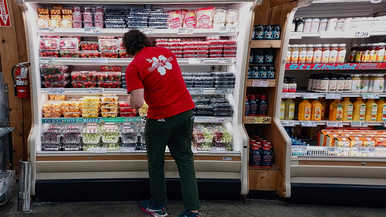 Trader Joe's employee working in the store