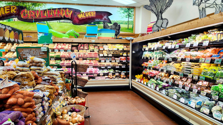 Produce section of a Trader Joe's