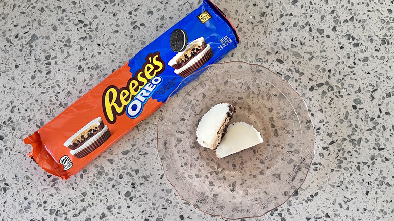 Oreo Reese's piece on a plate