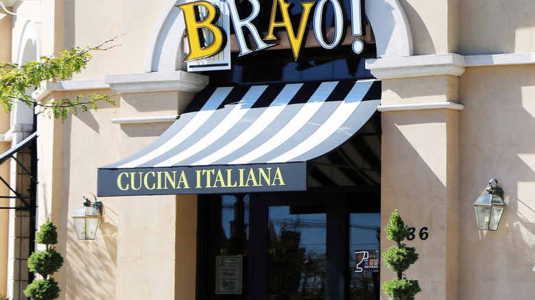 Bravo! sign on restaurant front