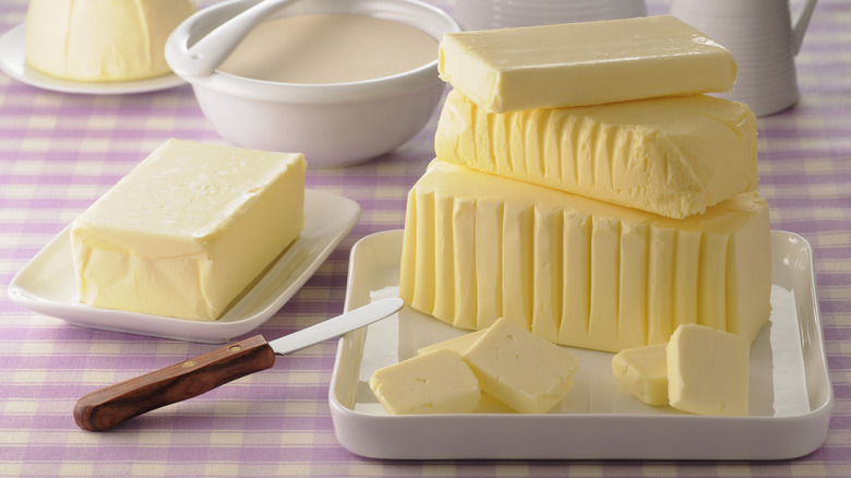 blocks of butter