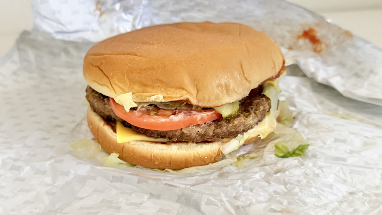 Sonic Cheeseburger with tomato