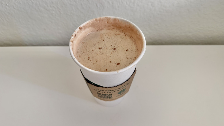 Top view of the Hot The Three C's Drink