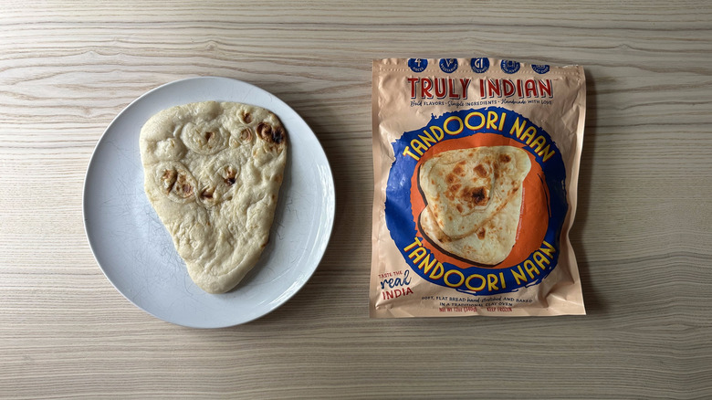 Truly Indian Tandoori Naan on white plate