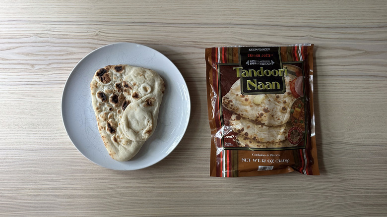 Trader Joe's Tandoori Naan on white plate
