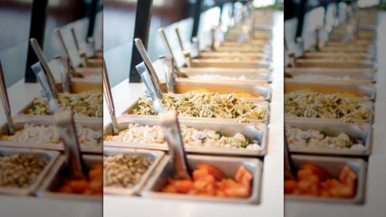 Buffet at Sweet Tomatoes restaurant