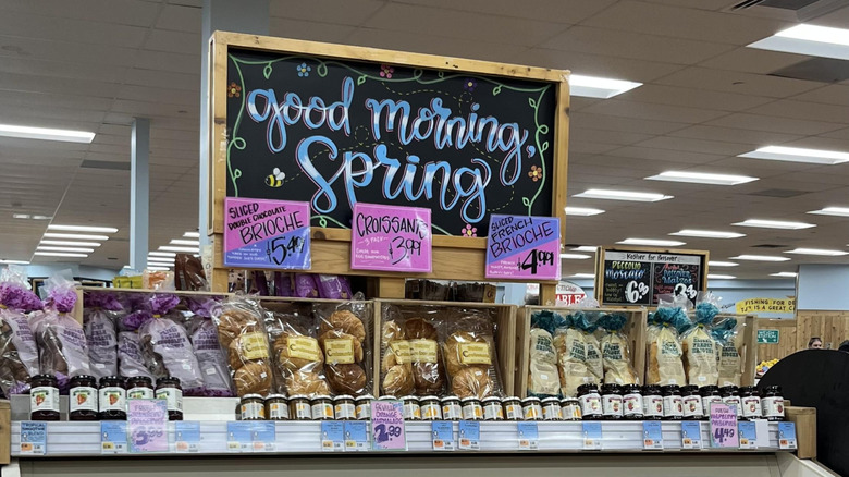 Hand painted signs at Trader Joe's