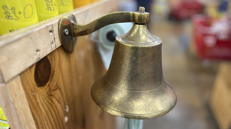 Close up of Trader Joe's bell