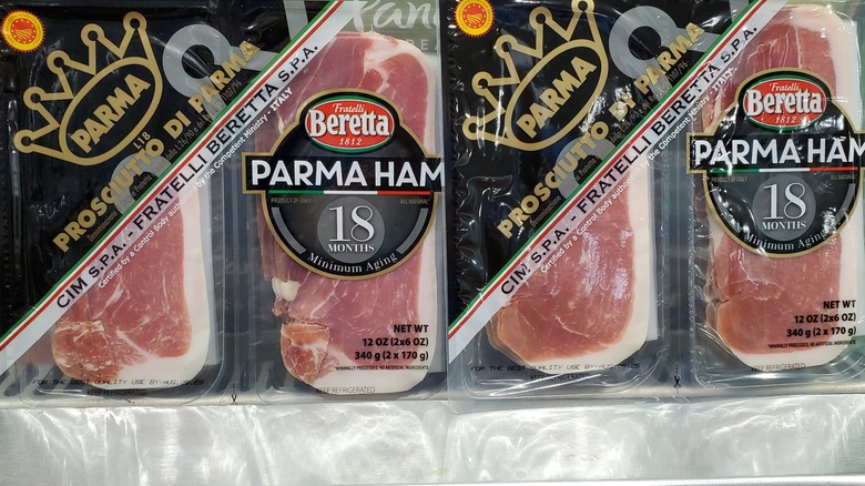Two packages of Fratelli Beretta Parma ham at Costco