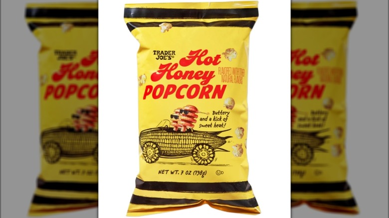 Package of Trader Joe's Hot Honey Popcorn