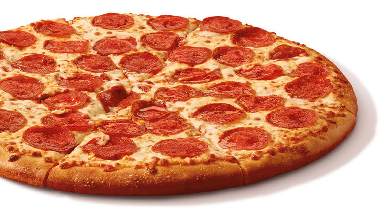 Little Caesars Classic Pepperoni on white background