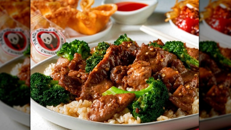 Plate of Panda ExpressBroccoli Beef