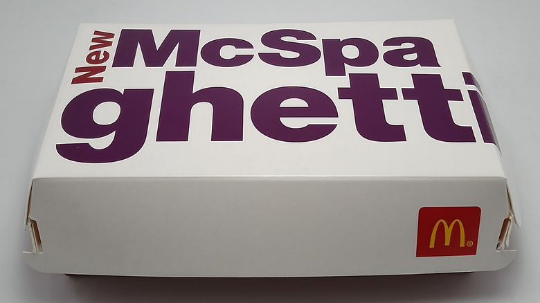 McSpaghetti box on grey background