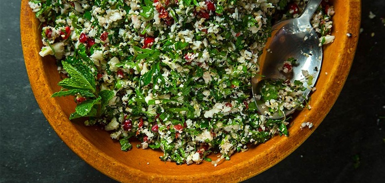 Cauliflower Salad with Spring Onions and Mint, Sara Kramer and Sarah Hymanson's Middle Eastern salad