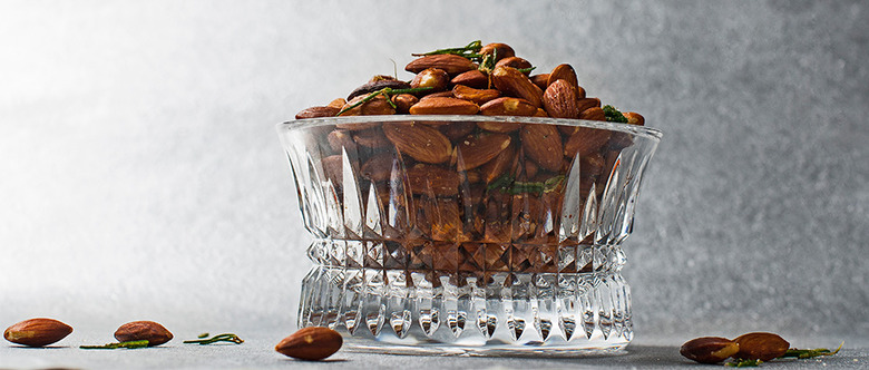 Roasted Almonds with Crispy Herbs