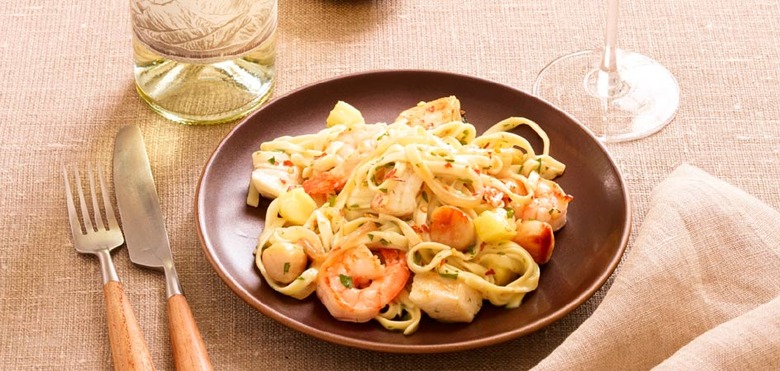 Sweet and Spicy Seafood Pasta