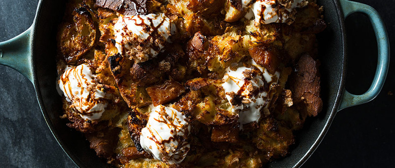 Winter Squash Bread and Butter Pudding