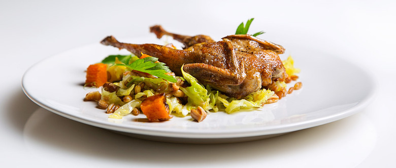 Fried Farro with Quail