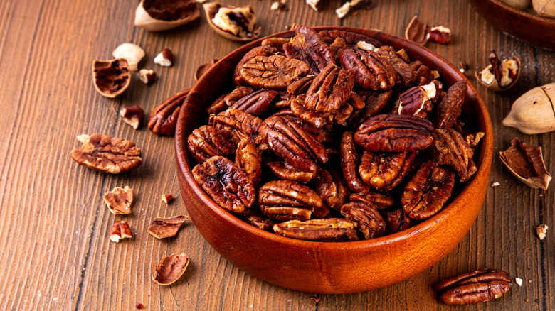 bowl of pecans