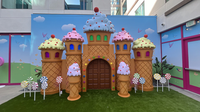View of King Kandy's Castle in the Candy Land Cafe