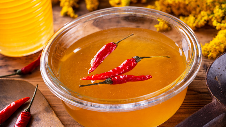 honey with chilis