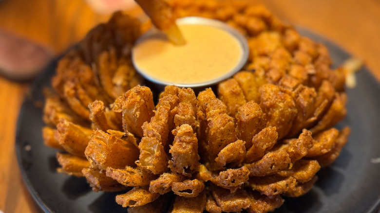 Blooming Onion and dip from Outback Steakhouse