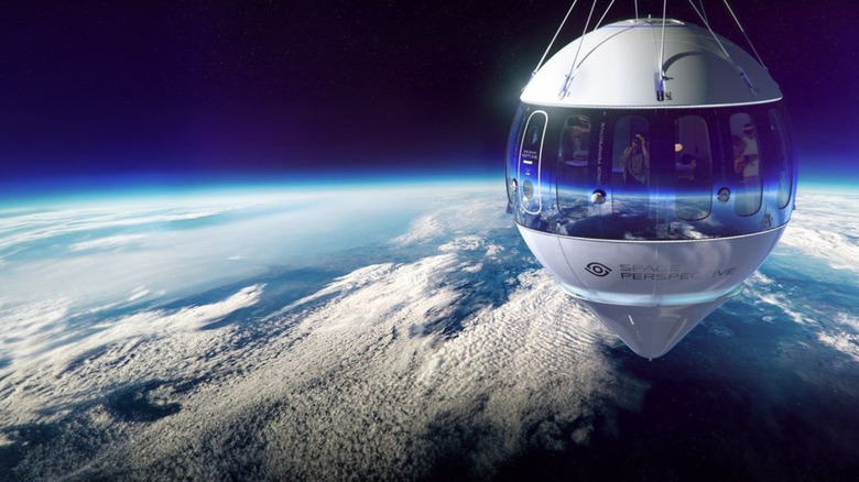 Space Balloon above the Earth