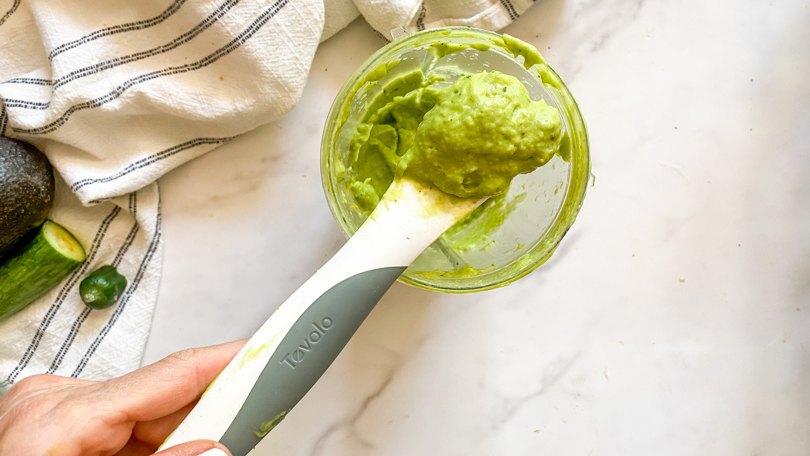 A Splash Of Water Is Key For Smoothly Blended Avocado Sauce
