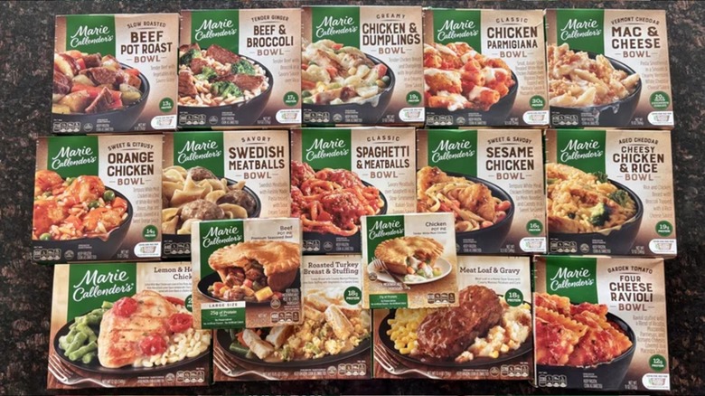 Assortment of Marie Callender's frozen meals