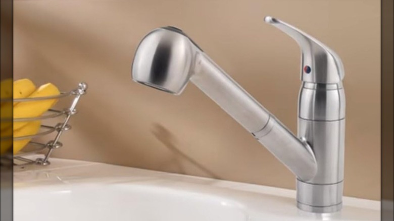 A Pfister Pfist Series Pull-Out Kitchen Faucet