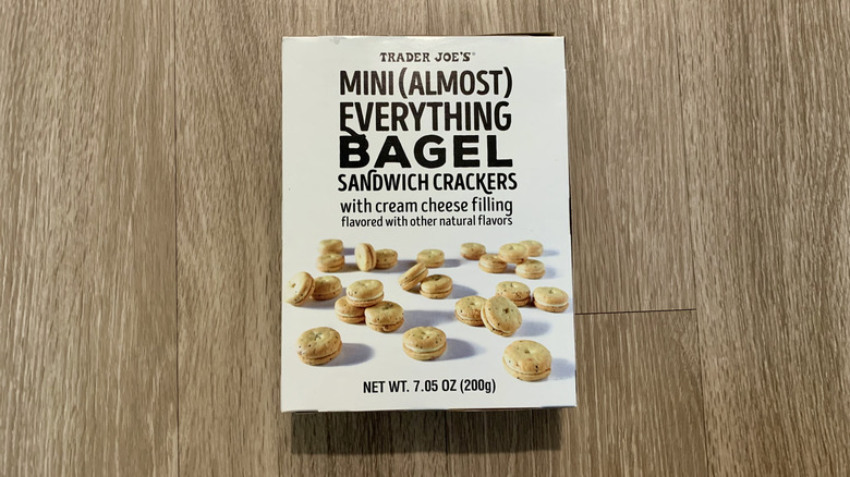 Everything bagel sandwich crackers