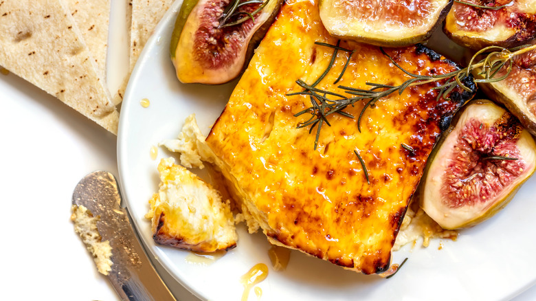 baked feta with figs