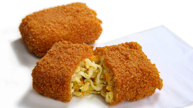 croquettes with noodles