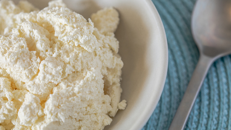 Bowl of cottage cheese