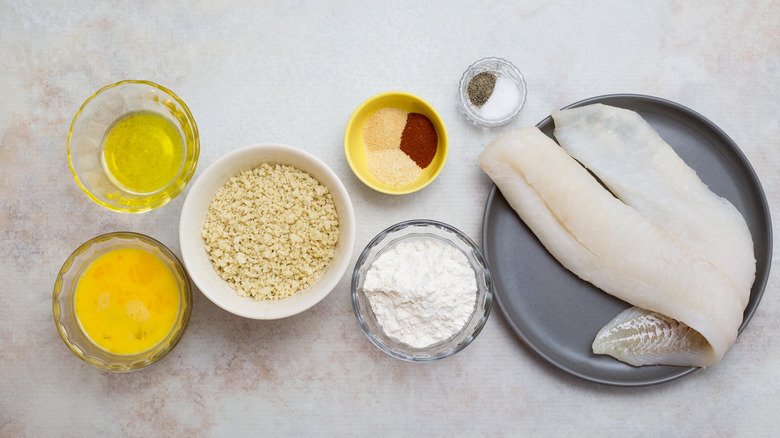 fish nugget ingredients on table
