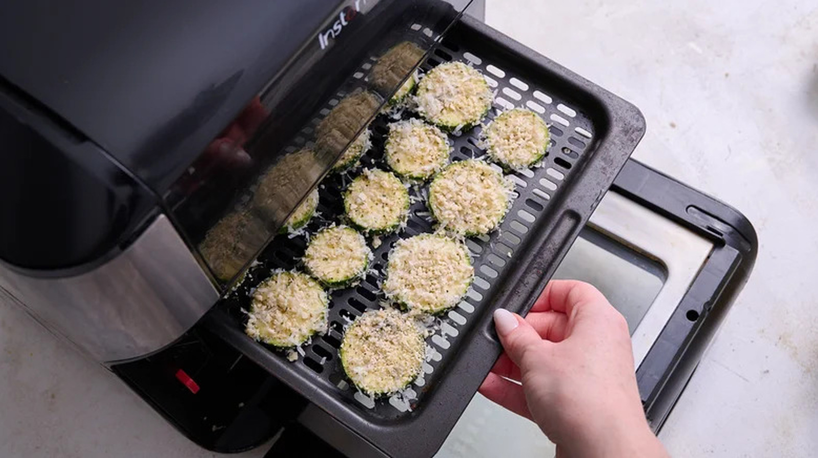 Air Fryer Zucchini Chips Only Need 3 Ingredients For The Crispiest Result - Tasting Table