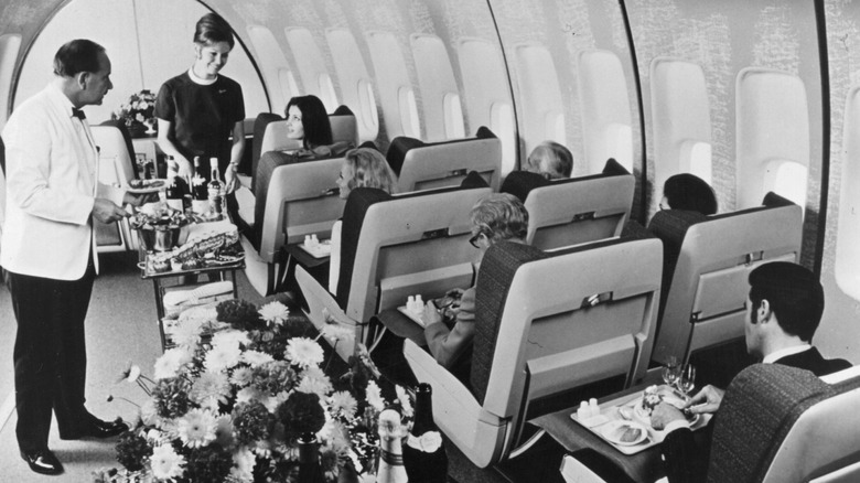 A vintage airplane dining experience