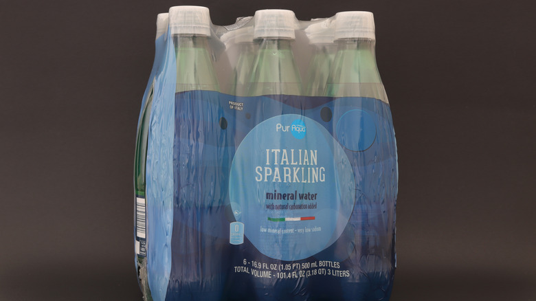 A six-pack of PurAqua water