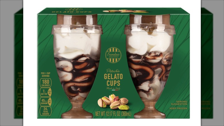Sundae Shoppe Pistachio Italian Gelato Cups