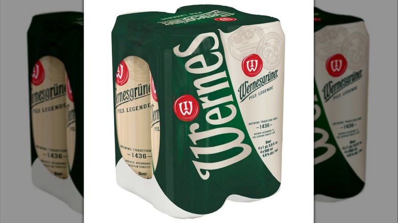 Stock image of Wernesgruner Pilsner