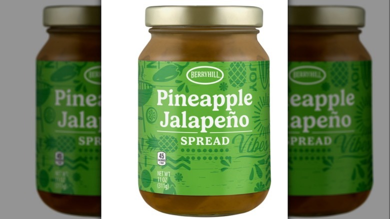 Pineapple Jalapeño spread in a jar