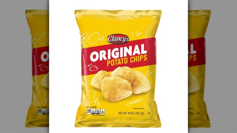 Pack of Clancy's original potato chips
