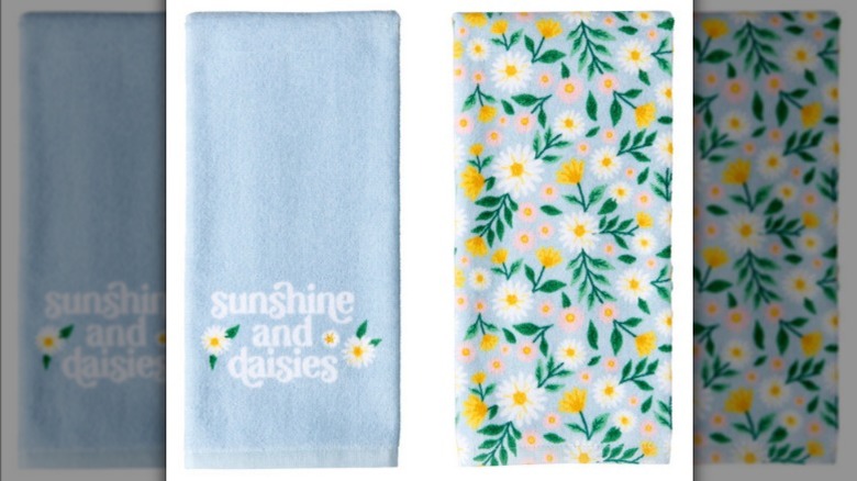 Two-pack towel set on white background