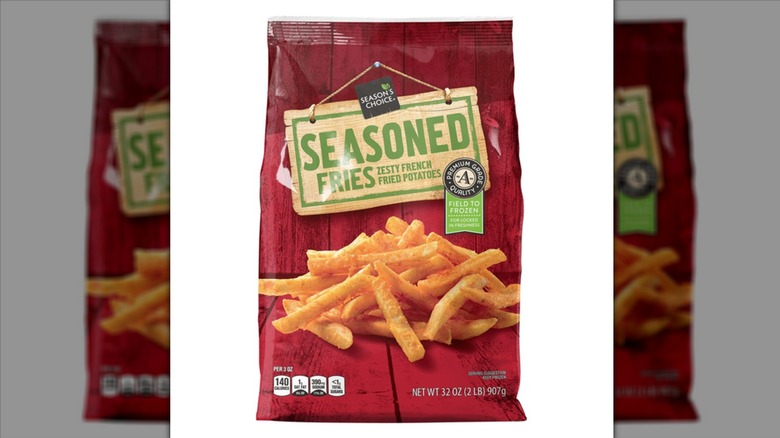 Season's Choice Seasoned French Fries on white background