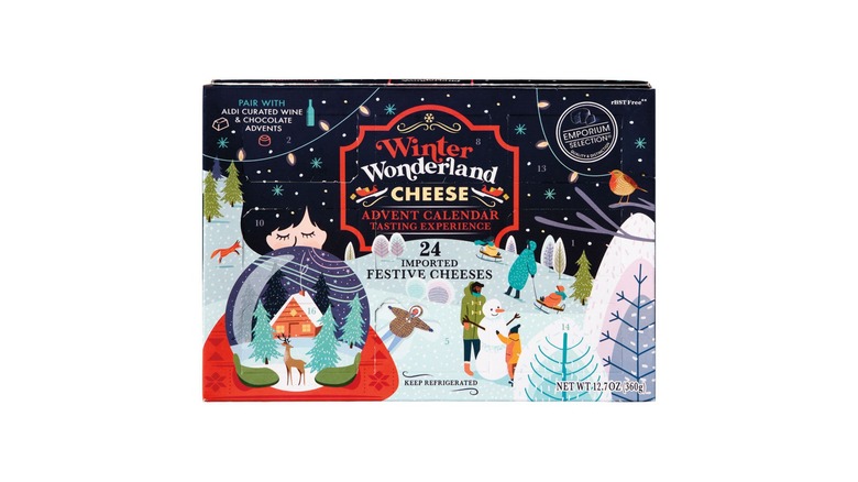 Aldi's Winter Wonderland cheese advent calendar