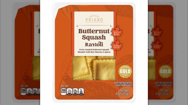 Orange package of Butternut Squash Ravioli