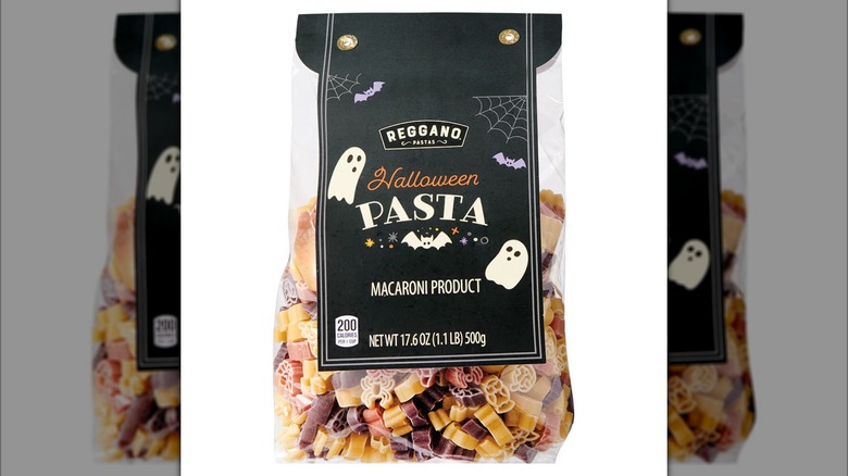 Bag of Halloween-shaped pasta