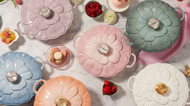 Le Creuset floral pans