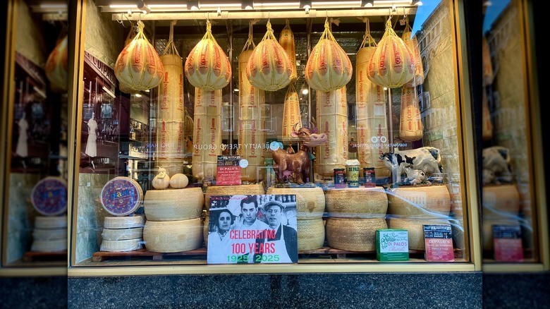 the front window at Di Palo Fine Foods in New York City